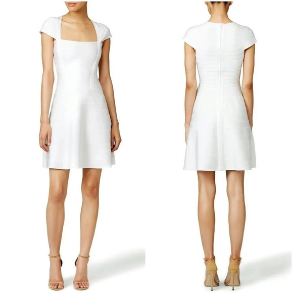Herve Leger White Nahla Bandage Dress $1290 - Picture 1 of 12
